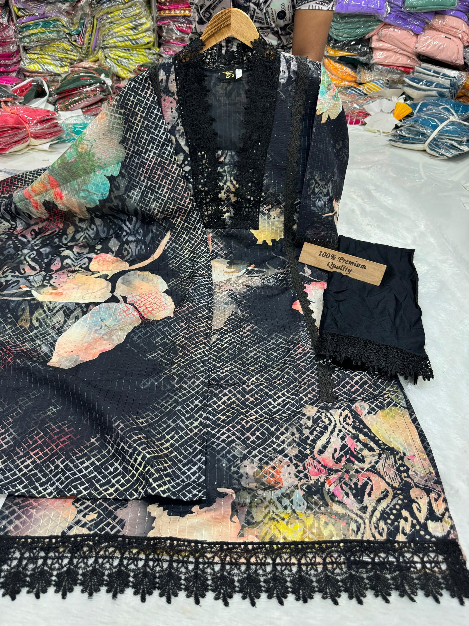 Uber By Tdg Printed Kurti With Bottom Dupatta Orders in India